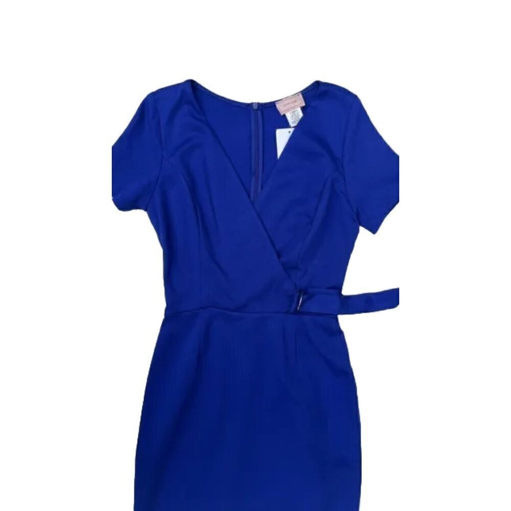 Love...Ady Ponte Short Sleeve Bodycon Dress Size XS COBALT BLUE - Picture 8 of 8